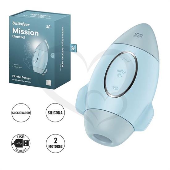 Mission Control Succionador y vibrador con carga USB